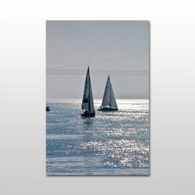 Technopa Yelkenli 80x40 cm Kanvas Tablo