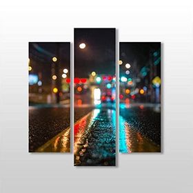Technopa Yol Yansıma 84x90 cm Kanvas Tablo