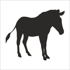 Technopa Zebra 80 cm Folyo Duvar Stickerı