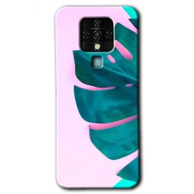 Tecno Camon 16 3D Yaprak Baskılı Uyumlu Silikon Kılıf