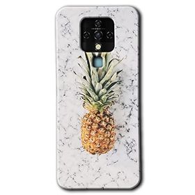 Tecno Camon 16 Ananas Baskılı Uyumlu Silikon Kılıf