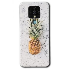 Tecno Camon 16 Ananas Baskılı Uyumlu Silikon Kılıf