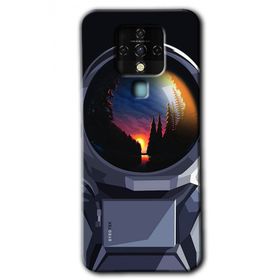 Tecno Camon 16 Astronot Baskılı Uyumlu Silikon Kılıf