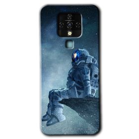 Tecno Camon 16 Astronot Yalnızlığı Baskılı Uyumlu Silikon Kılıf
