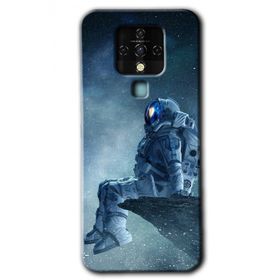 Tecno Camon 16 Astronot Yalnızlığı Baskılı Uyumlu Silikon Kılıf