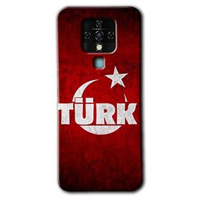 Tecno Camon 16 Ayyıldız Türk Baskılı Uyumlu Silikon Kılıf