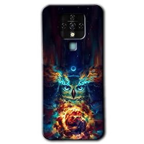 Tecno Camon 16 Ballı Baykuş Baskılı Uyumlu Silikon Kılıf