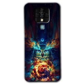 Tecno Camon 16 Ballı Baykuş Baskılı Uyumlu Silikon Kılıf