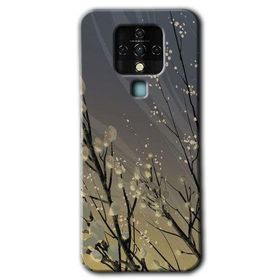 Tecno Camon 16 Branches Flowers Baskılı Uyumlu Silikon Kılıf