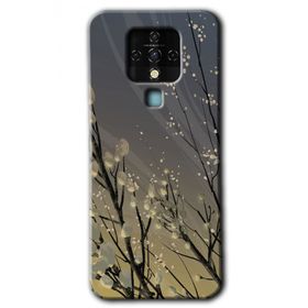 Tecno Camon 16 Branches Flowers Baskılı Uyumlu Silikon Kılıf