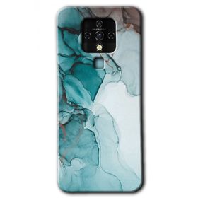 Tecno Camon 16 Buzul Mermer Baskılı Uyumlu Silikon Kılıf