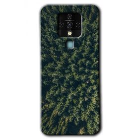 Tecno Camon 16 Çam Ağacı Ormanı Baskılı Uyumlu Silikon Kılıf