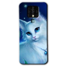 Tecno Camon 16 Cat Glance Baskılı Uyumlu Silikon Kılıf