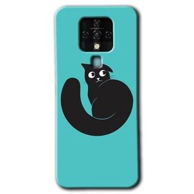 Tecno Camon 16 Cat Vector Baskılı Uyumlu Silikon Kılıf