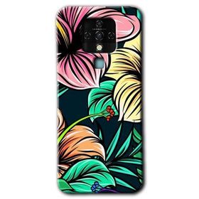 Tecno Camon 16 Çizim Çiçekler Baskılı Uyumlu Silikon Kılıf