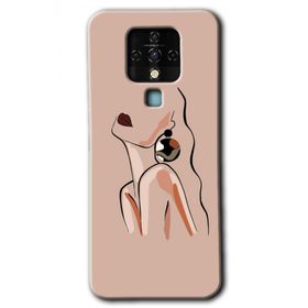 Tecno Camon 16 Çizim Silüet Baskılı Uyumlu Silikon Kılıf
