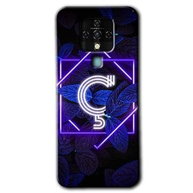 Tecno Camon 16 Dark Neon Yaprak Ç Harfi Baskılı Uyumlu Silikon Kılıf
