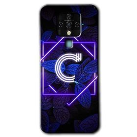 Tecno Camon 16 Dark Neon Yaprak Ç Harfi Baskılı Uyumlu Silikon Kılıf