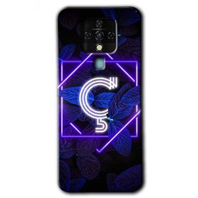 Tecno Camon 16 Dark Neon Yaprak Ç Harfi Baskılı Uyumlu Silikon Kılıf