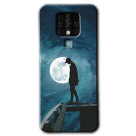Tecno Camon 16 Dolunay Yalnızlık Baskılı Uyumlu Silikon Kılıf
