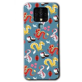 Tecno Camon 16 Funky Dragon Baskılı Uyumlu Silikon Kılıf