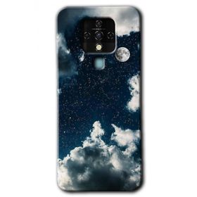 Tecno Camon 16 Gece Gökyüzü Baskılı Uyumlu Silikon Kılıf