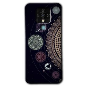 Tecno Camon 16 Gezegen Döngüsü Baskılı Uyumlu Silikon Kılıf