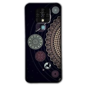 Tecno Camon 16 Gezegen Döngüsü Baskılı Uyumlu Silikon Kılıf