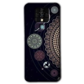Tecno Camon 16 Gezegen Döngüsü Baskılı Uyumlu Silikon Kılıf