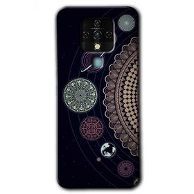Tecno Camon 16 Gezegen Döngüsü Baskılı Uyumlu Silikon Kılıf