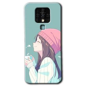 Tecno Camon 16 Happy Girl Baskılı Uyumlu Silikon Kılıf