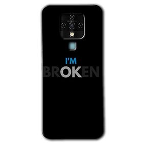Tecno Camon 16 Im Broken Baskılı Uyumlu Silikon Kılıf