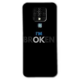 Tecno Camon 16 Im Broken Baskılı Uyumlu Silikon Kılıf