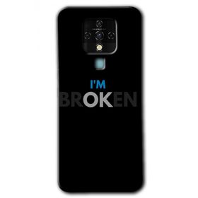 Tecno Camon 16 Im Broken Baskılı Uyumlu Silikon Kılıf