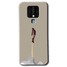 Tecno Camon 16 İronman Airport Baskılı Uyumlu Silikon Kılıf