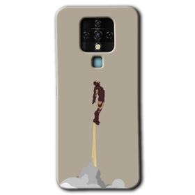 Tecno Camon 16 İronman Airport Baskılı Uyumlu Silikon Kılıf