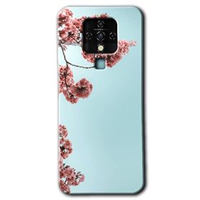 Tecno Camon 16 Japon Çiçeği Baskılı Uyumlu Silikon Kılıf