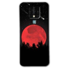 Tecno Camon 16 Kanlı Ay Baskılı Uyumlu Silikon Kılıf