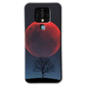 Tecno Camon 16 Kanlı Ay Baskılı Uyumlu Silikon Kılıf