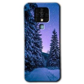 Tecno Camon 16 Kış Manzarası Baskılı Uyumlu Silikon Kılıf