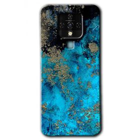 Tecno Camon 16 Klas Mermer Baskılı Uyumlu Silikon Kılıf