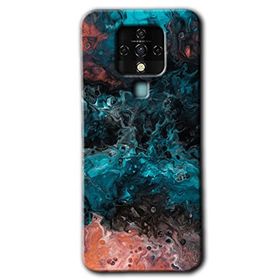 Tecno Camon 16 Liquid Colorfull Baskılı Uyumlu Silikon Kılıf