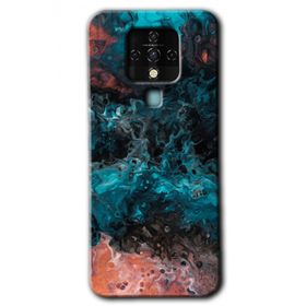 Tecno Camon 16 Liquid Colorfull Baskılı Uyumlu Silikon Kılıf