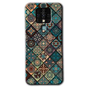 Tecno Camon 16 Mandala Desen Baskılı Uyumlu Silikon Kılıf