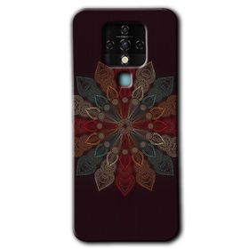 Tecno Camon 16 Mandala Flower Wal Baskılı Uyumlu Silikon Kılıf