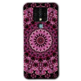 Tecno Camon 16 Mandala Patterns Kaleidoscope Baskılı Uyumlu Silikon Kılıf