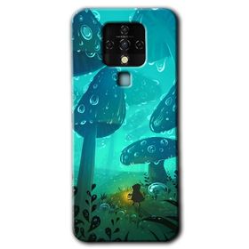 Tecno Camon 16 Mandala Patterns Kaleidoscope Baskılı Uyumlu Silikon Kılıf