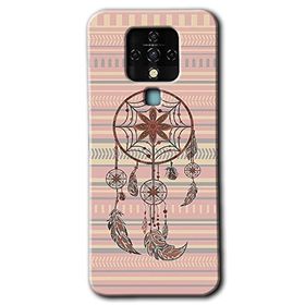 Tecno Camon 16 Mandala Retro Baskılı Uyumlu Silikon Kılıf