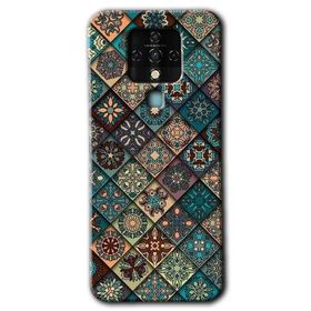 Tecno Camon 16 Mat Mandala Baskılı Uyumlu Silikon Kılıf