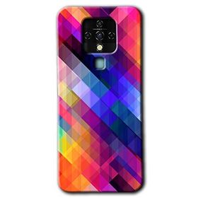 Tecno Camon 16 Multi Oblique Baskılı Uyumlu Silikon Kılıf